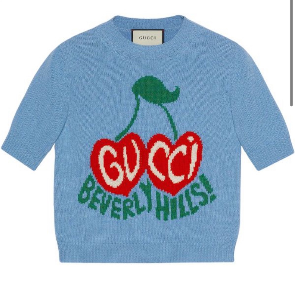 Gucci Beverly Hills cherry sweater Nw/oT